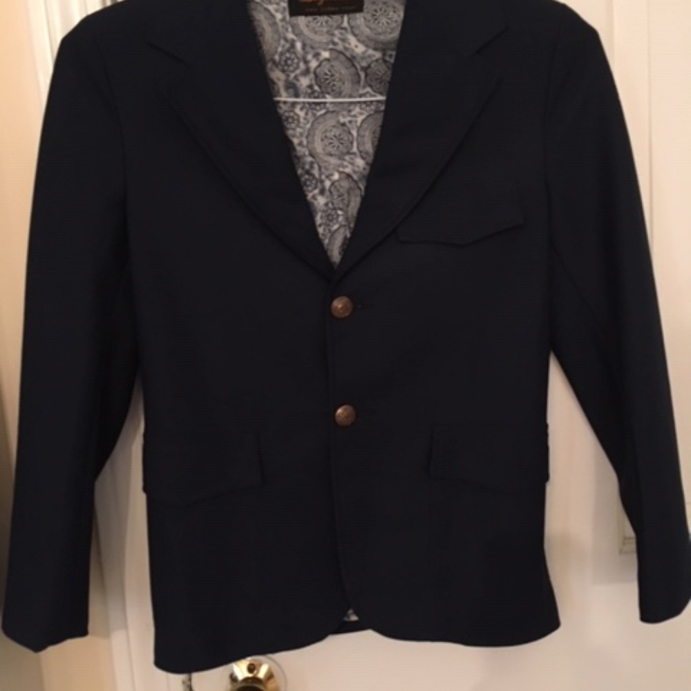 Vintage Boys Navy Blue Blazer